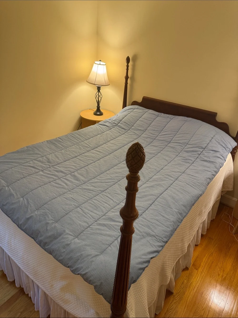 Two Ralph Lauren Blue Gingham Twin Comforters and Pillowcases